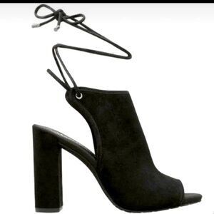 Womens Kenneth Cole Darla Lace Up Mule Sandals, Black